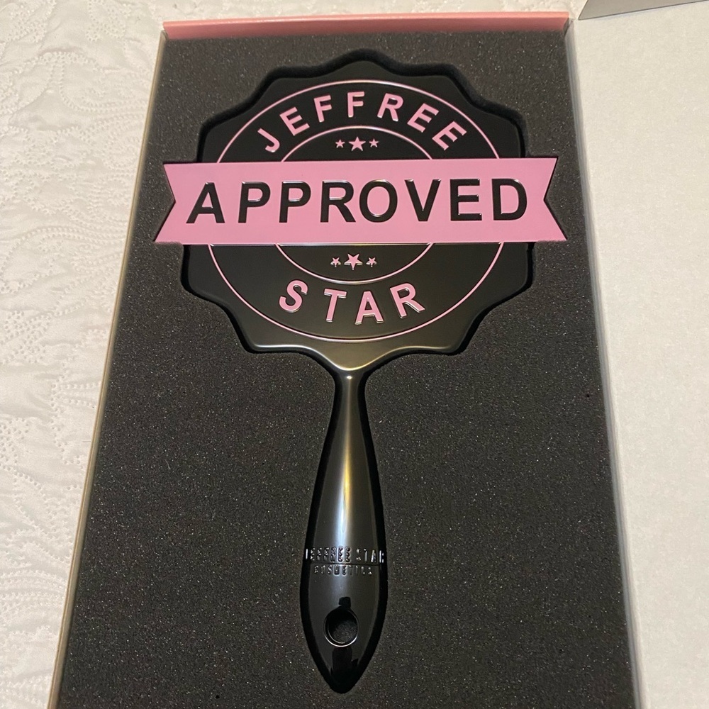 Jeffree Star Black and Pink Hand Mirror